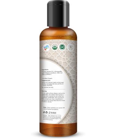 Organic Ashwagandha Bala Oil 200ML - Ayurvedic Massage Oil for Relaxation & Stress Relief - International Shipping Available - Buy Online on GoSupps.com