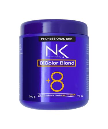 NK Professional Care DiColor Blonde | bleaching powder | lightener for hair | Lightens +8 shades without damaging the hair strand. (500 g)