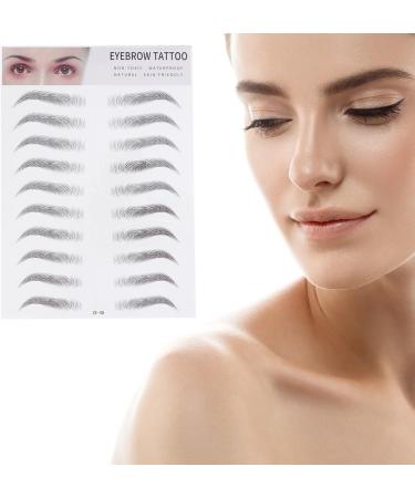 Lot de 2 Autocollants de Transfert pour Sourcils en Relief Noirs Faux Sourcils R alistes sans Irritation Application Rapide Maquillage Naturel Adapt s D butants et Usage - Buy Online on GoSupps.com