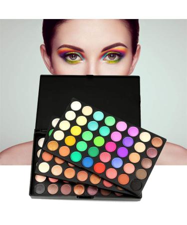 Vivid 120-Color Mini Eyeshadow Palette - Matte & Shimmer | Professional 3 Layers Bright & Warm Eye Shadows | Colorful Makeup Set - Buy Online on GoSupps.com