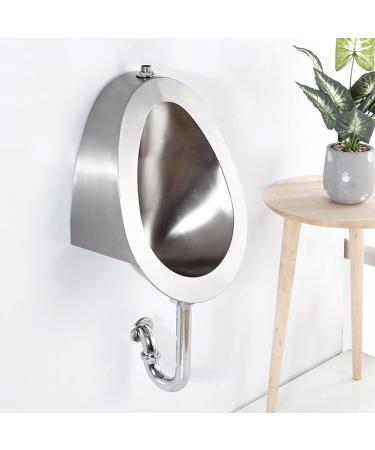 304 Stainless Steel Urinal Urinal Wall-Mounted Male Urinal Public Toilet Urinal Small Vertical Toilet Suitable for Home Hotel School - Buy Online on GoSupps.com
