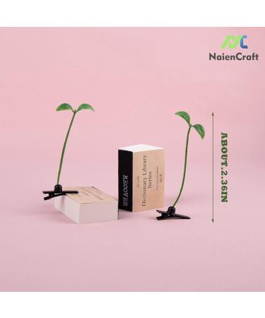 NaienCraft Pack of 20 Green Plant Hair Clips - Bean Sprout & Pea Hairpin Barrettes for Women and Girls - Buy Online on GoSupps.com
