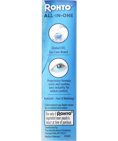Rohto Ice Cooling Eye Drops 0.4 fl oz - Pack of 3 | Multi-Symptom Relief - Buy Online on GoSupps.com