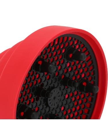 Universal Silicone Diffuser Hair Dryer for Curly Hair - Portable & Collapsible Red Attachment - Buy Online on GoSupps.com