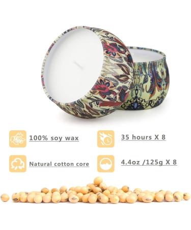 Yinuo Candle Gift Set for Women | 8 Soy Wax Aromatherapy Candles - Perfect for Mother's Day Christmas Birthdays & Valentine's Day - Buy Online on GoSupps.com