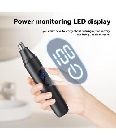 Nose Hair Trimmer for Men & Women | Rechargeable Painless Ear & Eyebrow Clippers | Dual Edge Blades Grooming Kit - Electric Beard & Body Care - Buy Online on GoSupps.com
