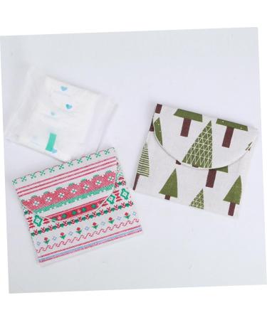 Lurrose 6pcs Napkin Storage Bag - Zippered Mini Purse Storage Bags for Menstrual Pads and Women's Essentials - Buy Online on GoSupps.com