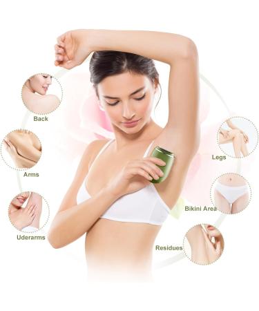 Rechargeable Electric Lady Shaver for Women - Cordless Bikini Trimmer and Body Hair Remover - Wet and Dry Use - Washable Head - Painless Hair Removal - B-Green - Buy Online on GoSupps.com