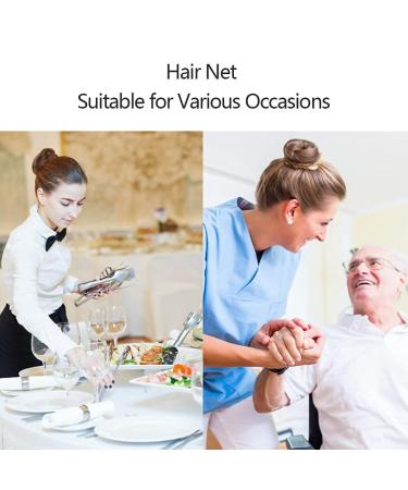 50PCS Invisible Mesh Hair Nets - Elastic Blonde Hair Buns for Ballet Gymnastics Horse Riding Chefs & Nurses - Buy Online on GoSupps.com