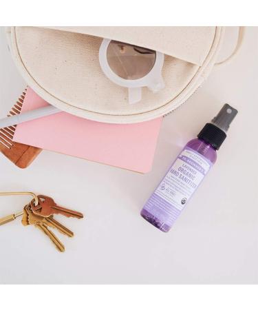 Dr. Bronner's Organic Lavender Hand Sanitizer Spray 2oz 2-Pack - Cleanses, Sanitizes & Moisturizes without Harsh Chemicals - Buy Online on GoSupps.com