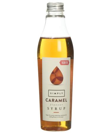 Simply Sugar Free Caramel Syrup Low Calorie Vegan & Nut Free Flavoured Syrup for Coffee Cocktails & Baking (250ml)