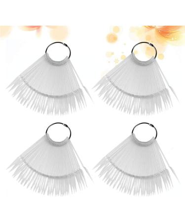 Minkissy 4 Sets Nail Swatch Sticks | Transparent Nail Color Display Tips for DIY Nail Art & Practice - Buy Online on GoSupps.com
