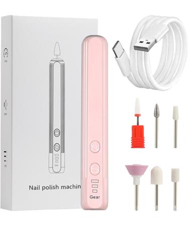 Portable Electric Nail Drill - Electric Manicure Pedicure Nail File Drill Kit | Compact Portable Design Nail Drill Kit Hand Foot Care Tool for Acrylic Gel Nails Home Salon Use Sakura Pink English Version  - Buy Online on GoSupps.com