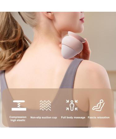 Assembly Massage Ball with Suction Cup | Trigger Point Therapy Tool for Stress Relief & Muscle Relaxation | Myofascial & Deep Tissue Massage - Orange - Buy Online on GoSupps.com