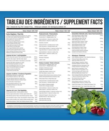 Nova Pharma Greens & Berries - 100% Organic Greens Superfood Powder Rich Vitamins Fiber Omega-3 Fatty Acids Boosts Immune System Detoxifies Digestive System - Lactose-Free GMO-Free - 30 Servings Cherry - Buy Online on GoSupps.com