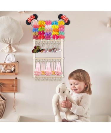 Fouvin Baby Headband & Loop Holder Organizer - Beige Hair Accessories Rack for Girls Room - Buy Online on GoSupps.com