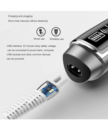 CAFFIA Hair Clippers for Men Cordless Hair Clippers Waterproof Design Professional Nose Hair Trimmer and Shaver for Barbers with 4 Adjustable Speed Settings & LCD Display - Buy Online on GoSupps.com