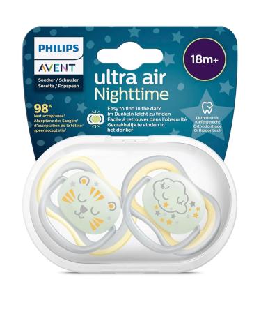 Philips Avent Ultra Air Pacifier Set 18+ Months - 4 Pieces with Sterilization Box | International Shipping Available - Buy Online on GoSupps.com