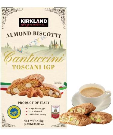 Kirkland Signature Almond Biscotti Cantuccini Toscani IGP Italy Biscuit Pack 1kg - Buy Online on GoSupps.com