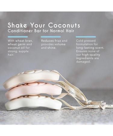 Foamie Natural Conditioner Bar for Dry Hair - Deep Conditioning Coconut-Based & Plastic-Free | Cruelty-Free & Paraben-Free Solution - Buy Online on GoSupps.com