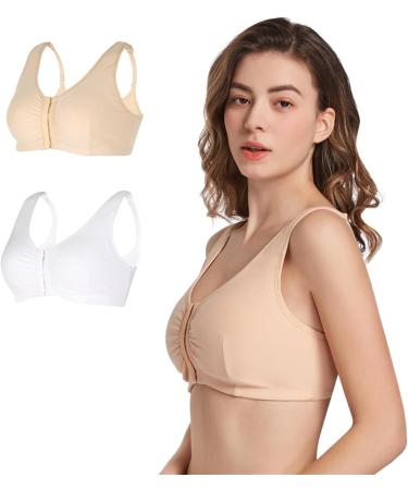 XWSM Breast Prosthesis Bag Closure Front Post-Surgical Cotton BH for Mastectomy - Women's Thin Underwear Top Vest 42/95 (ABC) - Black - Buy Online on GoSupps.com