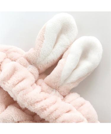 LOVEF Bunny Ear Cosmetic Headband - 5Pcs Fluffy Elastic Makeup Hairband for Shower, Face Washing, Facial Mask, Spa, Cosplay, Party - Buy Online on GoSupps.com