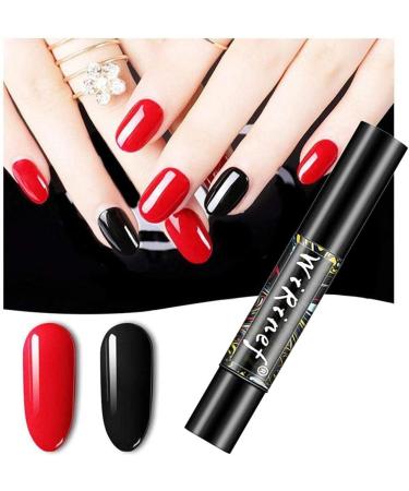 Encomy 5-Piece Nail Art Pen Set | 3 in 1 Gel Nail Polish Kit | Semi-Permanent Nail Polish for DIY Art & Extensions | Perfect for Starters - Buy Online on GoSupps.com