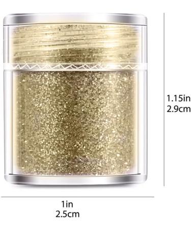 5 Set Holographic Chunky Glitter Nail Sequins for Body, Face, Hair - Gold & Silver Shades - Buy Online on GoSupps.com