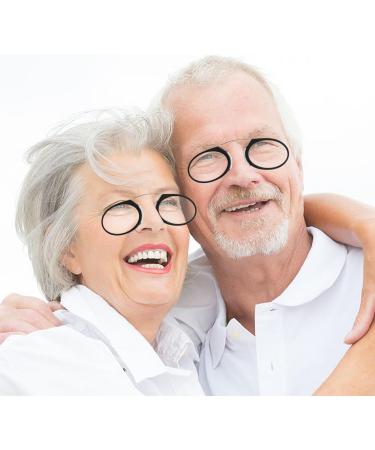 Wisebom Compact Reading Glasses for Men & Women - 2.0 Diopter Light Borderless Design Mini Nose Clip - Buy Online on GoSupps.com