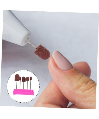 Anneome 1 Set Nail Sand Ring Cap Nail Cuticle Drill Bit Nail File Bits Portable Drill Kit U as Acrilicas Nail Salon Accessory Nail Drill Bits Pro Tools Foot Head Box 8x6cm Rosy - Buy Online on GoSupps.com