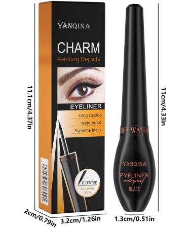Liquid Eyeliner Waterproof Liquid Eye Liner | Long Lasting & Waterproof Makeup Eyeliner Black Eye Liner for Smudgeproof Eyeliners Eye Makeup Rowces - Buy Online on GoSupps.com