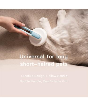 Marchul Self-Cleaning Slicker Brush for Cats and Small Dogs - Grooming, Shedding, and Massage Tool for Short or Long Hair - Removes Loose Undercoat and Tangled Fur - Small Pet Hair Brush - Blue - Buy Online on GoSupps.com