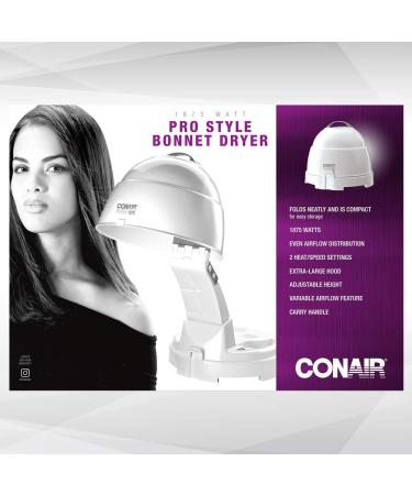 Conair 1875 Watt Pro Style Ionic Hair Dryer with Bonnet for Professional Results - Buy Online on GoSupps.com