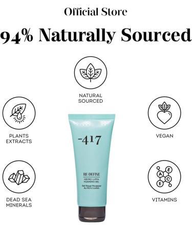 417 Dead Sea Cosmetics Redefine Facial Micro Luffa Foaming Gel - Purifying Cleanser | Daily Face Wash - Buy Online on GoSupps.com