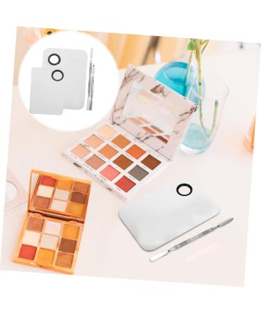 Professional Stainless Steel Makeup Palette Set | Ipetboom 2 Set Manicure Tools for Foundation Mixing & Nail Art - 14.9x10x0.3cm - Buy Online on GoSupps.com