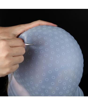 Frosting Cap 2-Pack with Hair Coloring Hook - Professional Silicone Hairdressing Tool - Buy Online on GoSupps.com