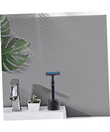 PopetPop Razor Holder Base - Aluminum Alloy Stand for Safety Razor | Practical Desktop Storage (4x4cm Black) - Buy Online on GoSupps.com