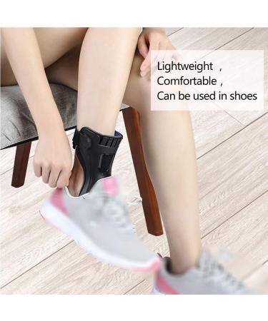Adjustable Black Ankle Brace for Foot Drop | Plantar Fasciitis & Achilles Tendonitis Recovery | X-Large Left - Buy Online on GoSupps.com
