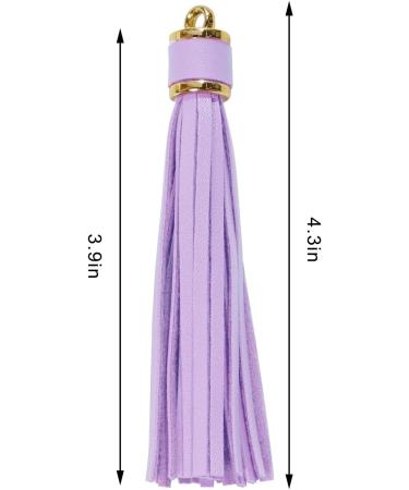 Hoveox 20pcs 3.9 Faux Leather Tassel Bulk Keychain Charms - Multi Color | For Jewelry Making & Crafts - Buy Online on GoSupps.com