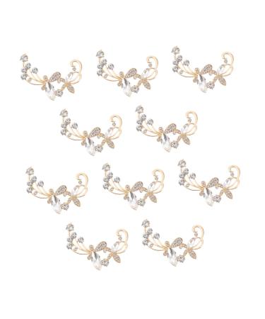 Beavorty Dreadlock Charm 10Pcs Antique DIY Headdress Charms Bridal Hair Accessories Crystal Accessories Hair Clips