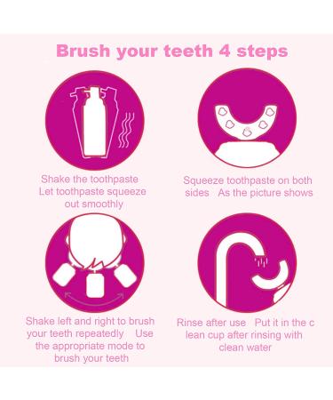 Kids Electric Toothbrush - 5 Modes, Wireless Charging, 360 Ultrasonic Automatic & Waterproof - Ages 7-12 (Pink) - Buy Online on GoSupps.com