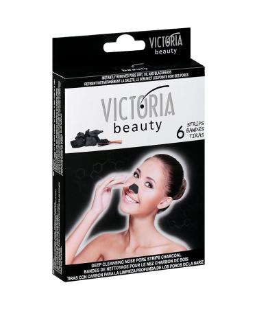 Deep Cleansing Nose Pore Strips with Activated Charcoal and Witch Hazel Water Perfect Blackhead Cleanser and Remover 6 Nose Strips in a Box
