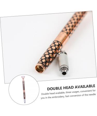 Healeved 3 Eyebrow Pen Makeup Tool Crystal Aluminum Alloy Brow Pencil Eyebrow Kit Golden - Buy Online on GoSupps.com