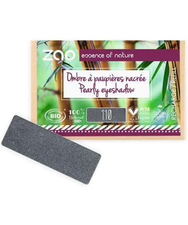 ZAO essence of nature - Pearly Rectangle Eyeshadow Refill 110 Metallic Grey - 1.3 gr - Buy Online on GoSupps.com
