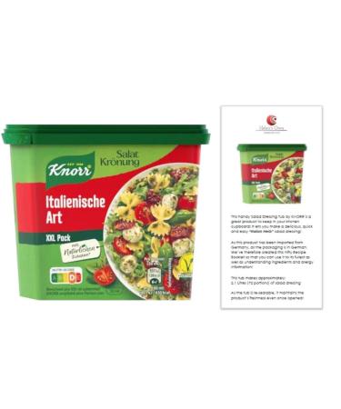 KNORR Italian Salad Dressing TUB with Helen s Own International Instruction Booklet 192g Tub of Knorr Italian Salad dressing Makes 2.1L of salad dressing (72 portions) Knorr Salatkr nung