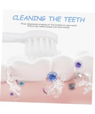 HOMSFOU Manual Toothbrush for Kids - Blue Silica Gel Cleaning Brush (1 Piece) | International Shipping Available - Buy Online on GoSupps.com