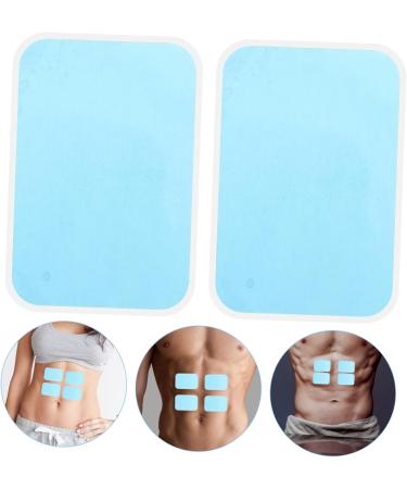 Fomiyes 30-Piece Leaf Gel Pads for Abdominal Stimulators - Hydrogel Replacement Pads Transparent Adhesive Accessories 6.00x4.00cm - Buy Online on GoSupps.com