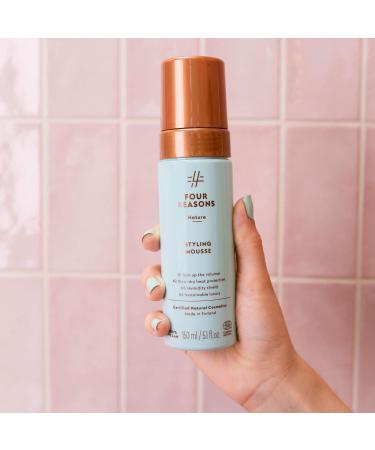 Buy FOUR REASONS Hair Mousse - Natural Volumizing & Thickening for Fine Hair Alcohol-Free Organic Vegan - International Shipping Available - 5.1 fl oz - Buy Online on GoSupps.com