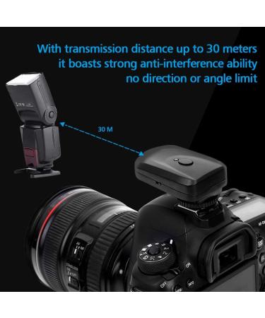 16 Channel Wireless Flash Trigger Set 433MHZ Shutter Release Kit for Canon/Nikon/Olympus/Pentax - Black - Buy Online on GoSupps.com
