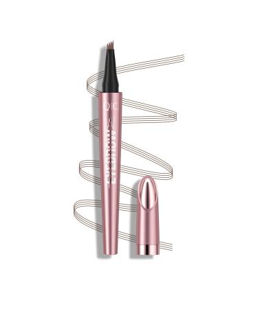 QIC QIC Microblading Eyebrow Pencil Waterproof & Durable Precise Tracing for Natural and Full Eyebrows Cruelty-Free (02 Dark Brown)